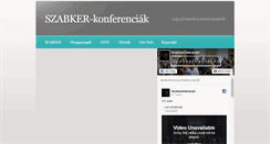 Desktop Screenshot of konferencia.szabkerdebrecen.hu