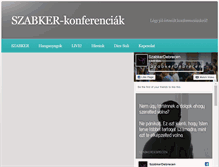 Tablet Screenshot of konferencia.szabkerdebrecen.hu